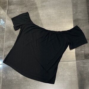 Mossimo Supply Co. Black Off-Shoulder Blouse
